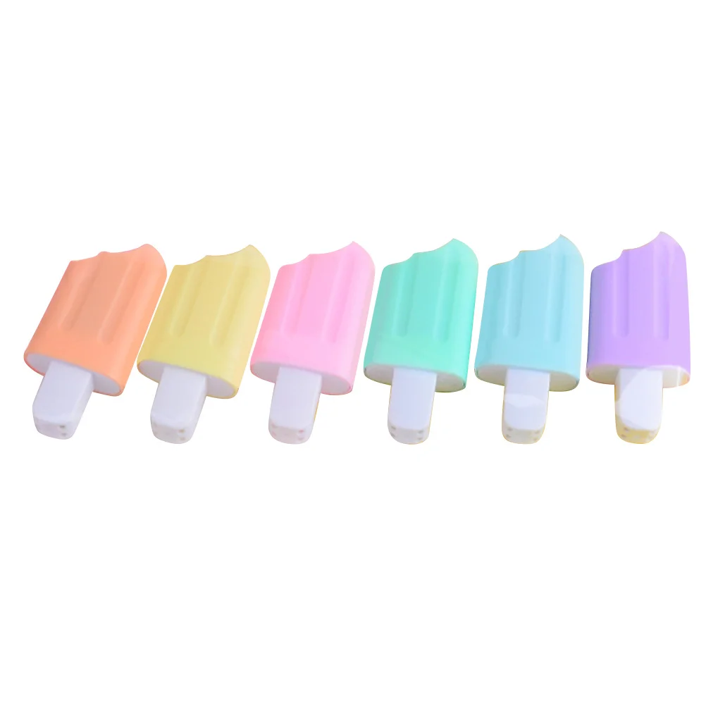 

Маркеры флуоресцентные для мороженого, мини-маркеры разных цветов, маркеры для студентов, 6 шт.