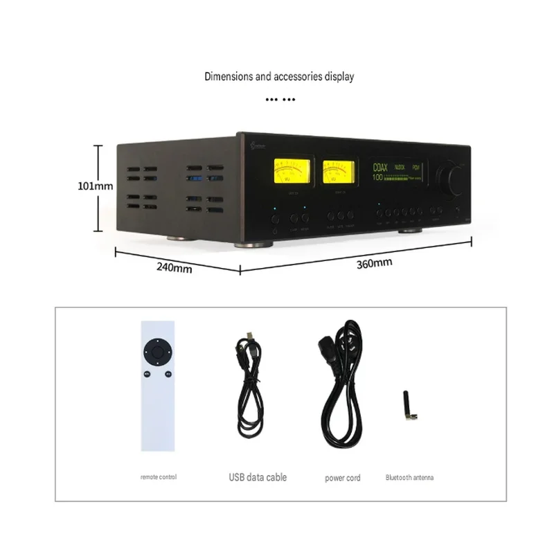 Фото Leafaudio CMD29 MK2 Dual Parallel AK4499EX Балансный декодер DAC с Bluetooth, VU-метром и поддержкой DSD №4