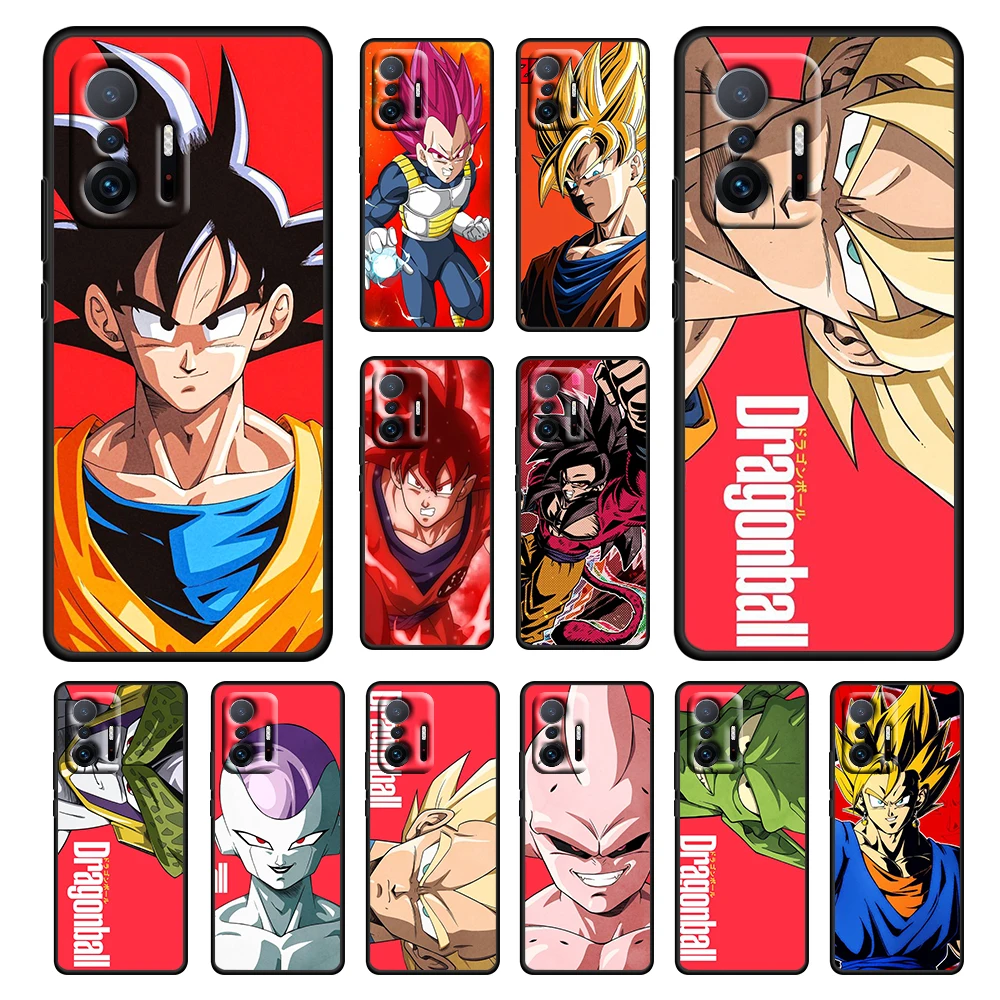 

Anime Dragon Ball Cool For Xiaomi 12 11 11T 10T Note 10 Mi 9T Ultra Pro Lite 5G Soft Silicone TPU Black Phone Case Capa Cover