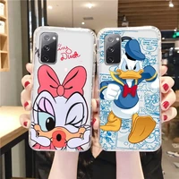 disney donald duck cute phone case for samsung a73 a72 a71 a53 a52 a51 a42 a33 a32 a23 a22 a21s a13 a12 a03 a02 transparent