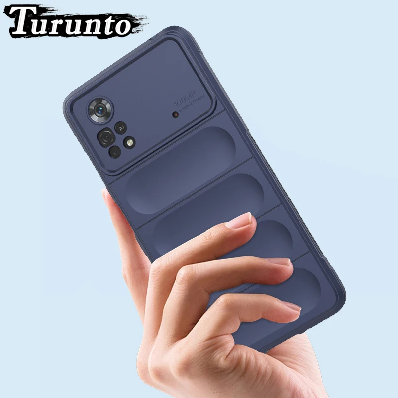 

For Xiaomi Poco X4Pro X3 X3Pro X3NFC Case Shockproof Shield Soft Silicone TPU Phone Back Cover For Poco M4 M4Pro 5G F3 GT F4 GT