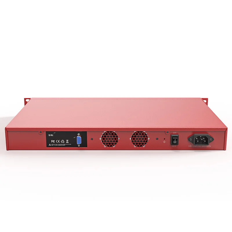 Красный сетевой брандмауэр гигабитный Ethernet 1G Sfp Linux Pfsense Ikuaios стойка для установки