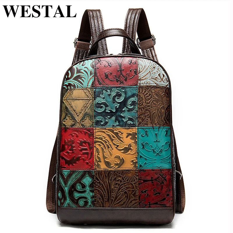 W2023AL Women's Designer Backpack for Laptop Leather Backpack for Notebook Mochila School Bag for Girls Travel Backpacks female