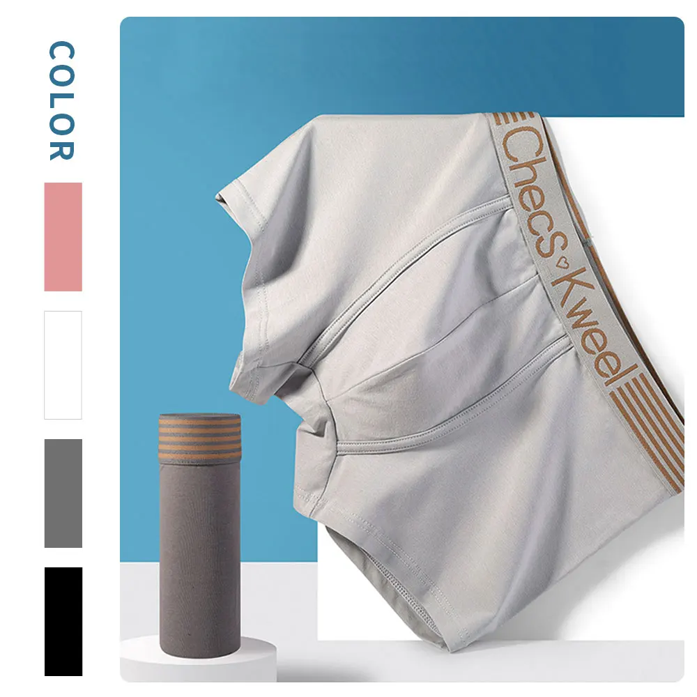 3Pcs Man Underwear Boxer Organic Cotton Underpants Breathable Men Comfortable Elastic Male Pantie Plus Size XXXL New