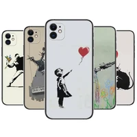 banksy art phone cases for iphone 13 pro max case 12 11 pro max 8 plus 7plus 6s xr x xs 6 mini se mobile cell
