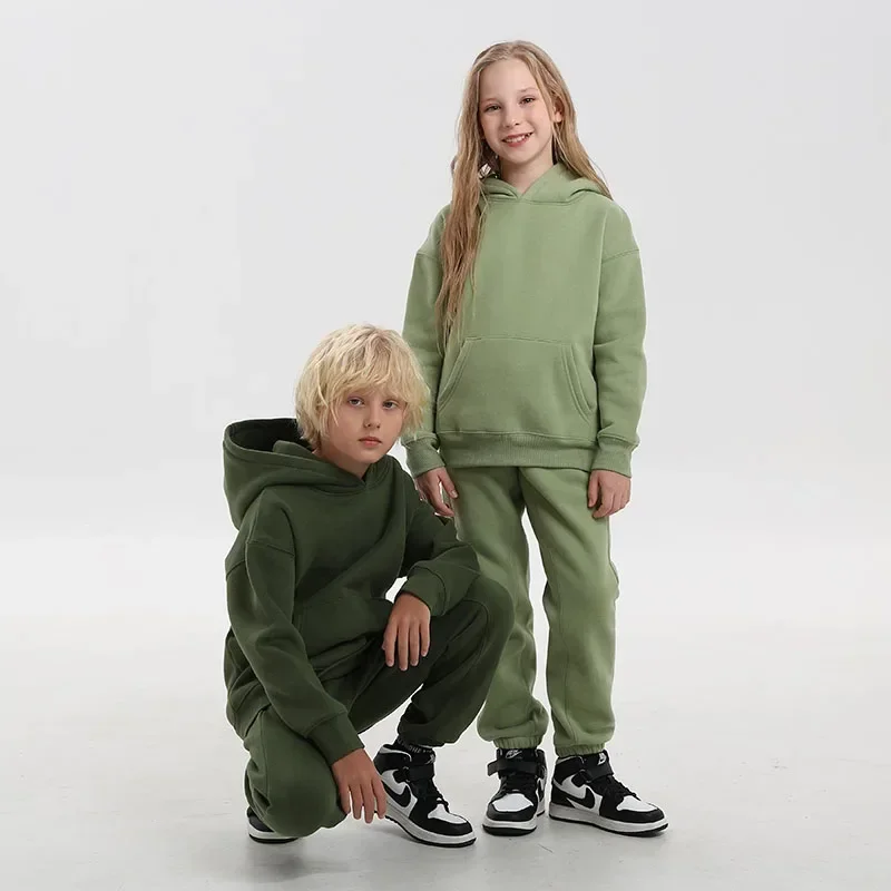 Комплект одежды для маленьких мальчиков зимний плотный флисовый Теплый