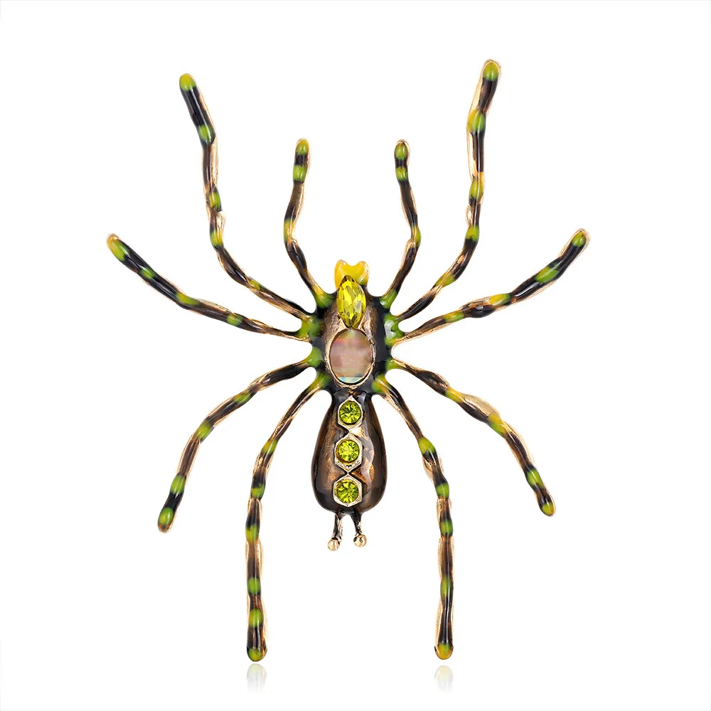 

Funny Big Spider Brooches for Women Delicate Exaggerate Brooch Pins Clothing Suit Alloy Accessories Party Jewelry Gift Wholesale