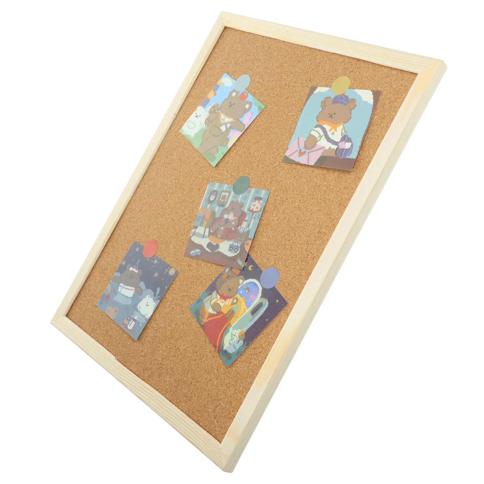 

Bulletin Board Announcement Household Office Notice Creative Message Display Pure Wood Pulp Cork Memo Boards Student Corkboard