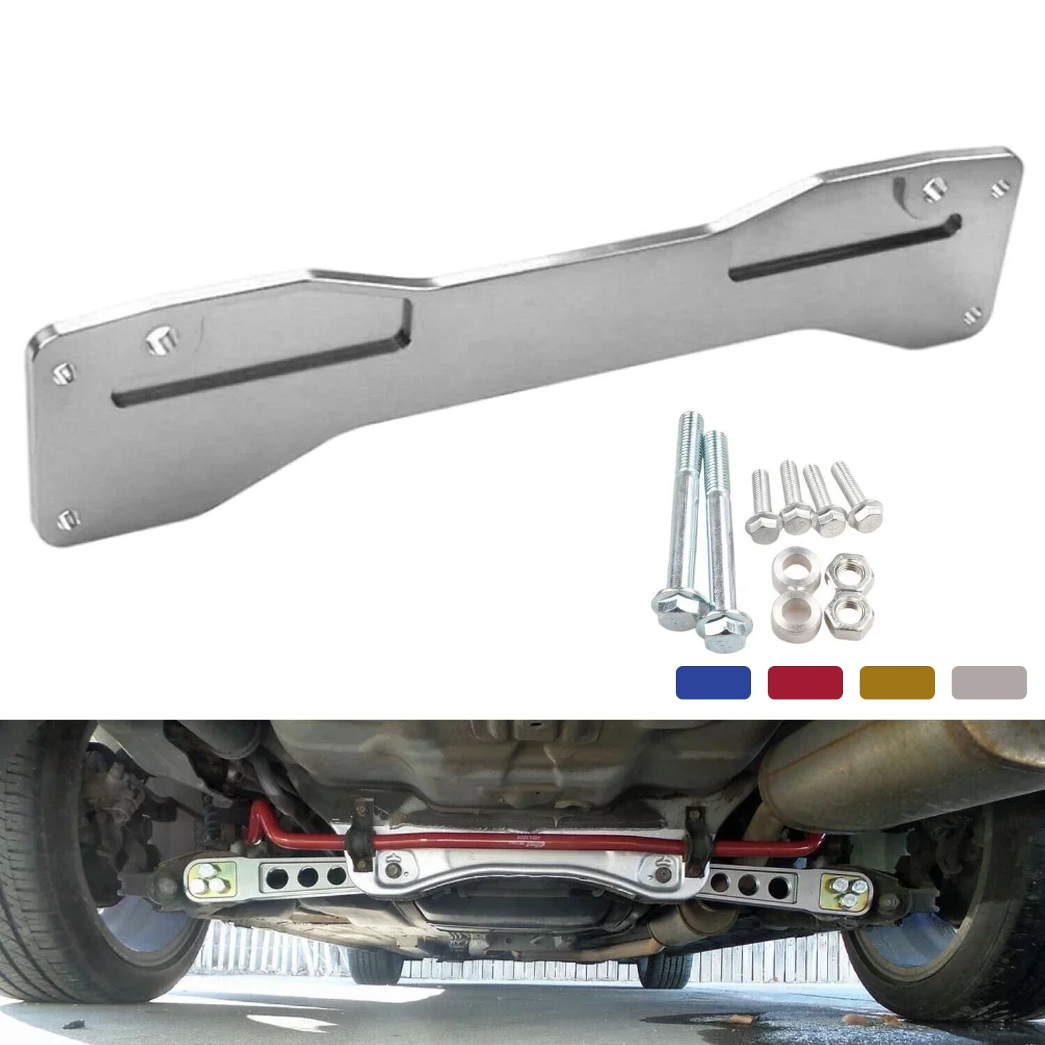 Алюминиевая задняя низкая подрамная рама распорка для Civic ES EP3 01-05 Acura RSX DC5 02-06