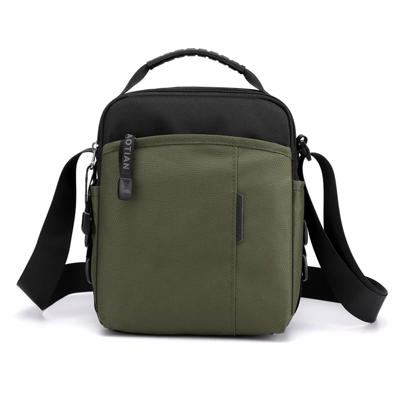 Drop Ship Men Shoulder Bag Man Messenger Bag Travel Waterproof Nylon Multi-layer Crossbody Bag Light Male Handbags