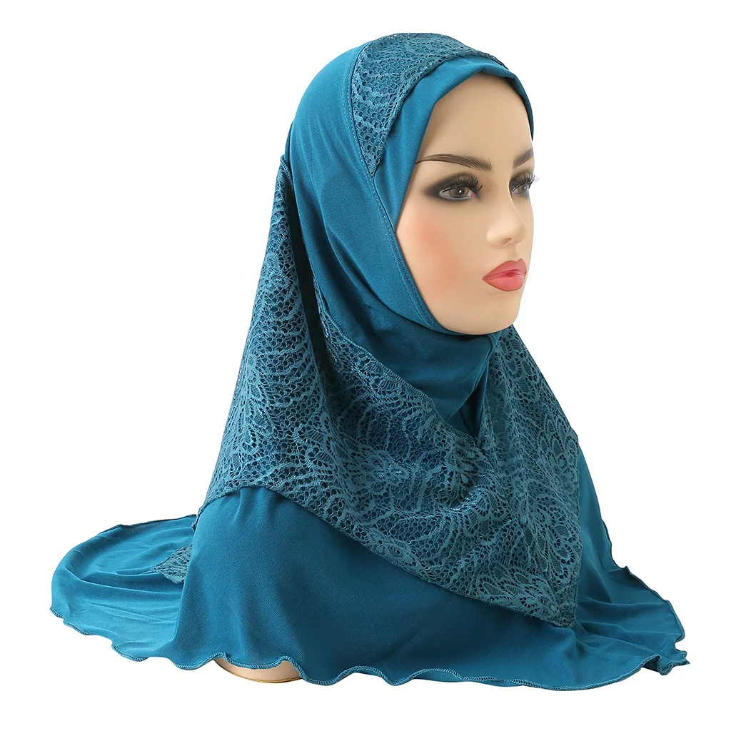 

Muslim Pleated Turban Ladies Shawl Scarf Arab Islamic Clothing Hijab high quality islamic scarf arab women's headwrap pray hats