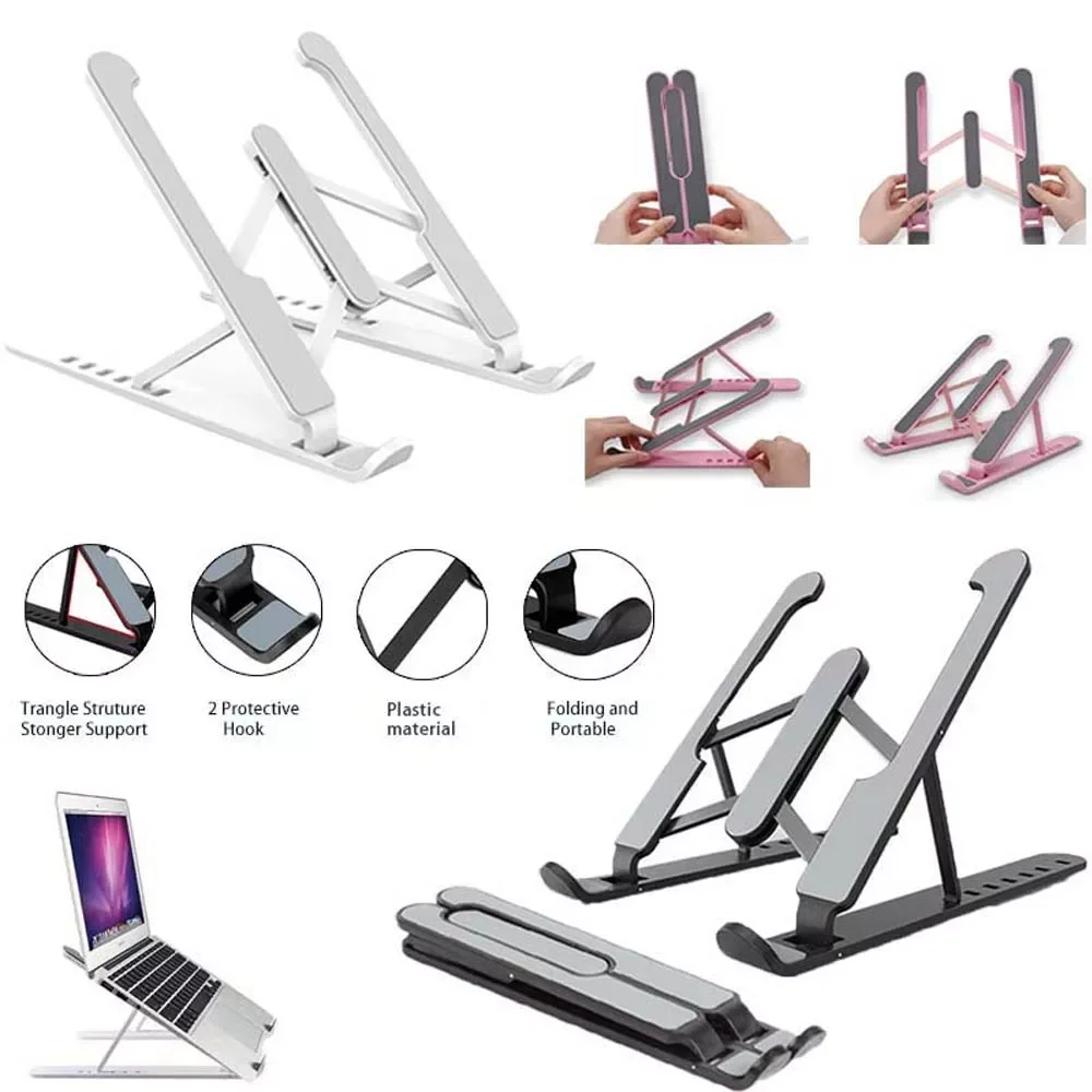 

Adjustable Laptop Stand Foldable Support Base Notebook Stand for MacBook Air Pro Ipad PC Computer Pad Laptop Holder