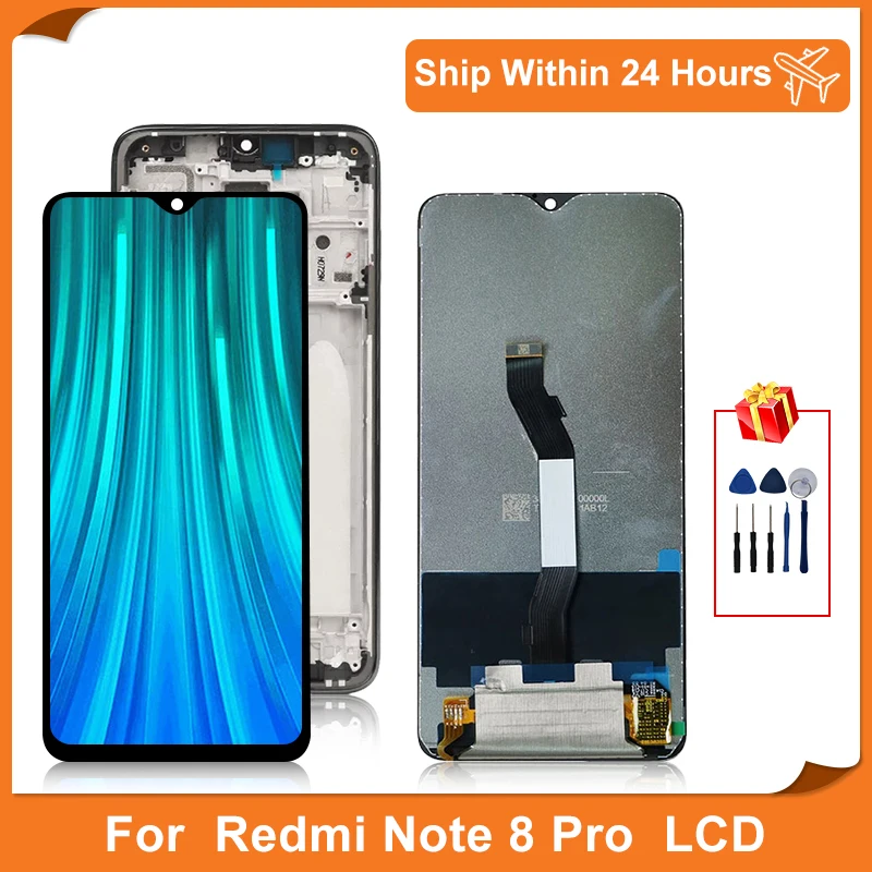 

ЖК-дисплей 6,53 дюймов для Xiaomi Redmi Note 8 Pro, дигитайзер, сенсорный экран для M1906G7I, M1906G7G, запасные части, сборка Hongmi