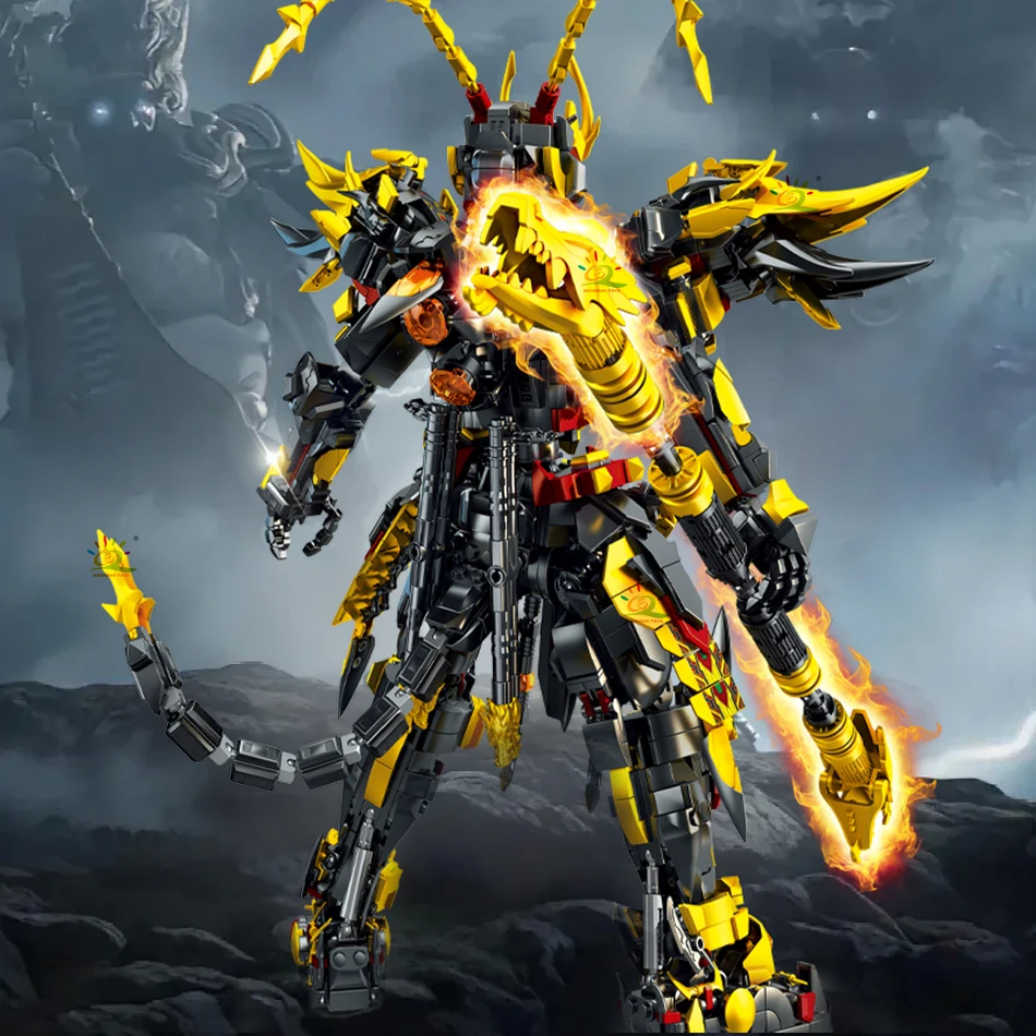 Huiqibao Черный Миф Wukong Mech Модель Diy Строительные Блоки Унисекс Для Взрослых