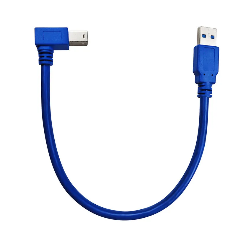 1 шт. 90 градусов Угловой USB 3 0 A папа AM на B Тип BM USB3.0 кабель для принтера сканера HDD
