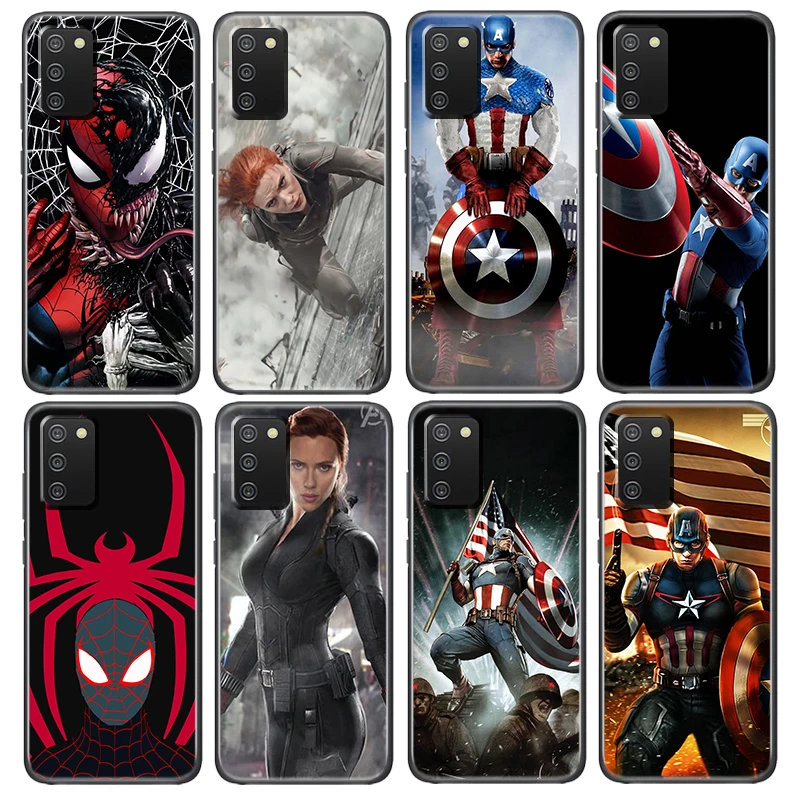 

Avengers red spiderman Case For Samsung Galaxy A52S A72 A71 A52 A51 A12 A32 A21S A73 A13 A53 4G 5G Soft Black Phone Cover