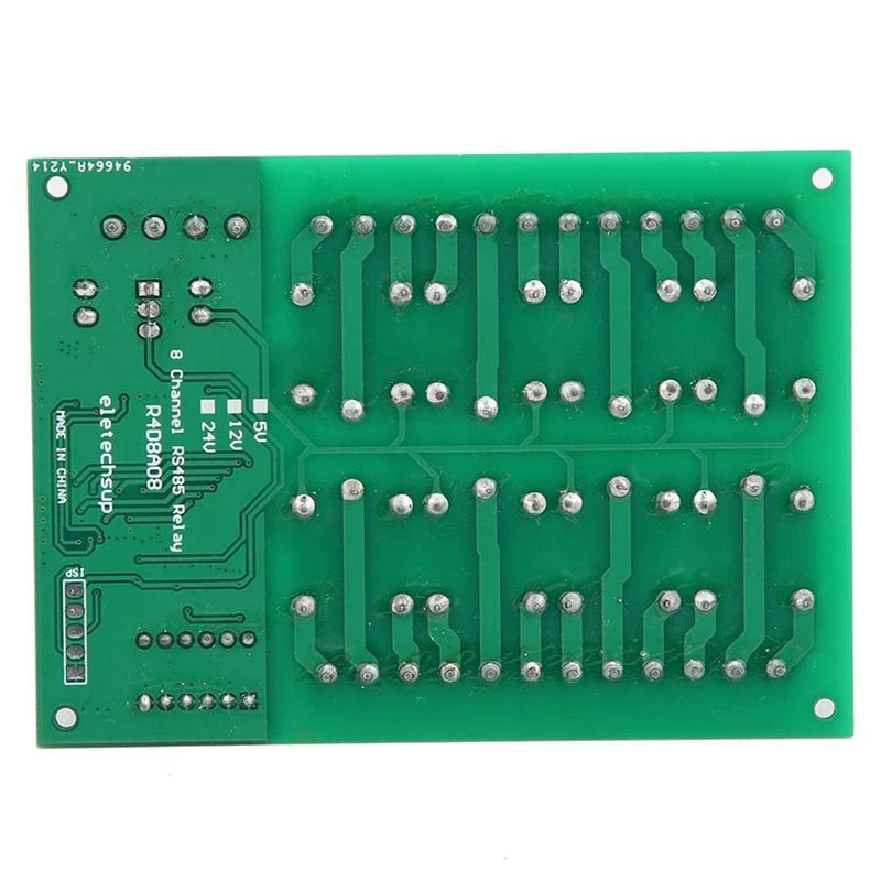 DC 12 В 8-канальная релейная плата RS485 Modbus RTU UART переключатель дистанционного