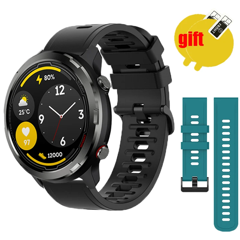 

Silicone Band For Zeblaze Stratos 2 Lite Strap Soft Wristband Breathable Bracelet Screen protector film