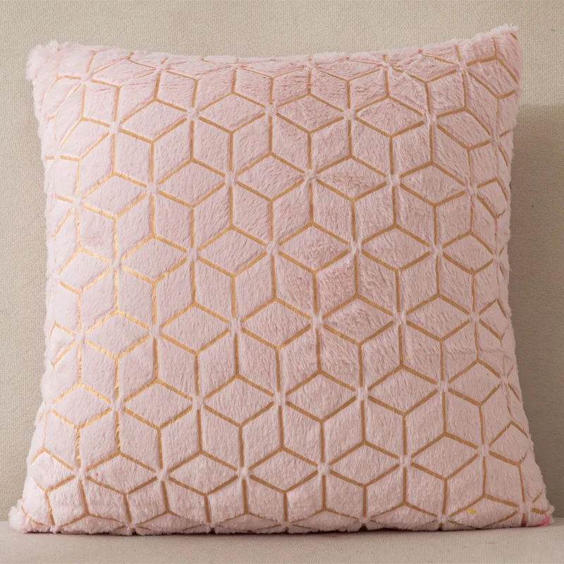 43*43 см мягкие плюшевые наволочки однотонные искусственные для дивана автомобиля