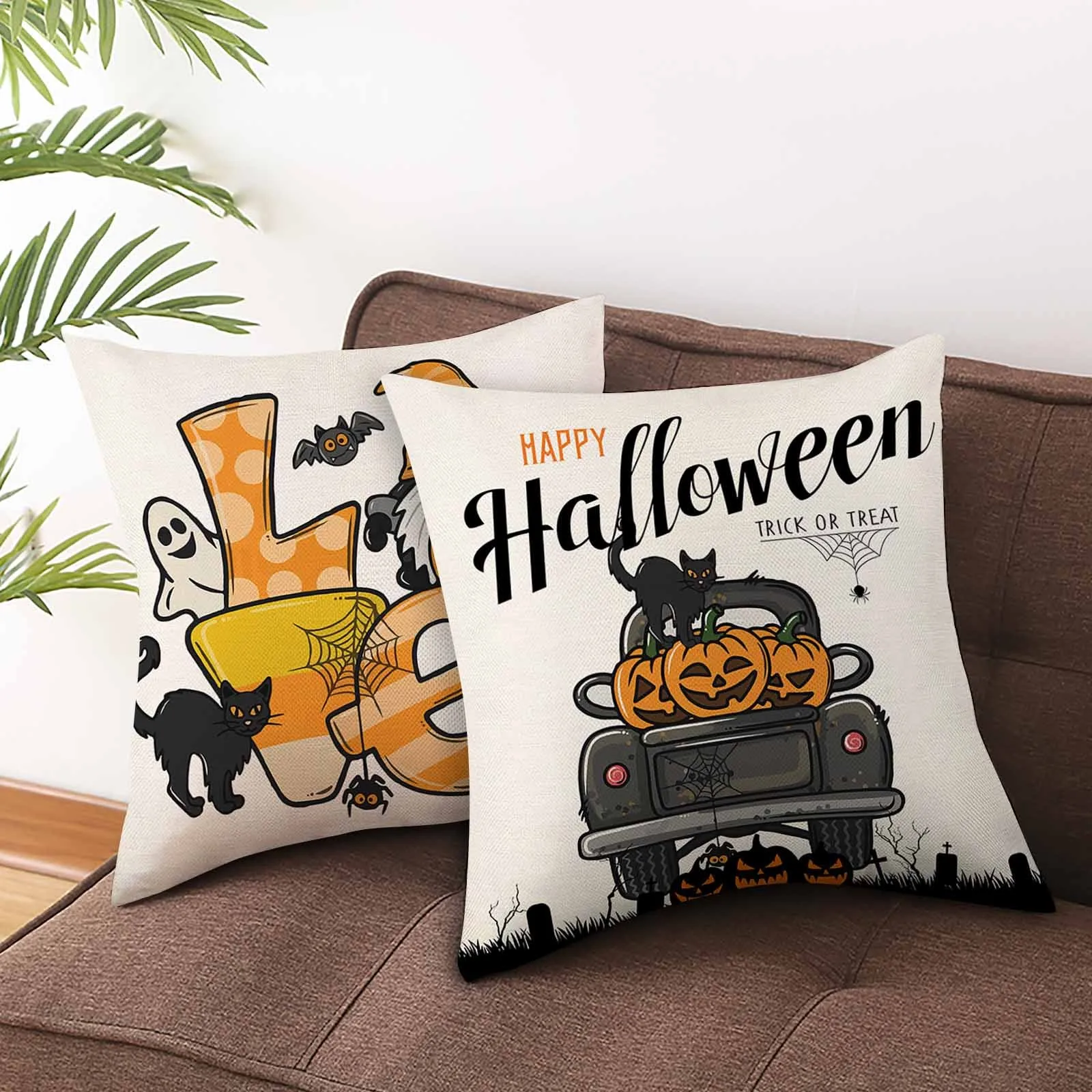 

4 шт., декоративные наволочки в виде тыквы, 45 х45 см