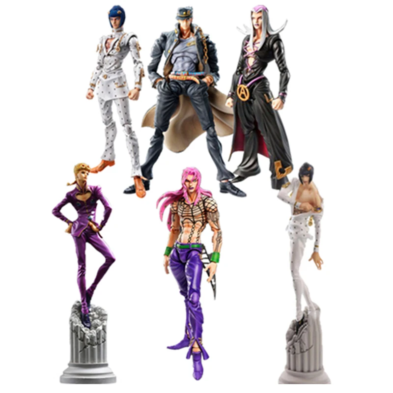 

15cm JoJo's Bizarre Adventure Anime Figure Diavolo Bruno Bucciarati Giorno Giovanna Leone Abbacchio Kujo Jotaro Action Figures