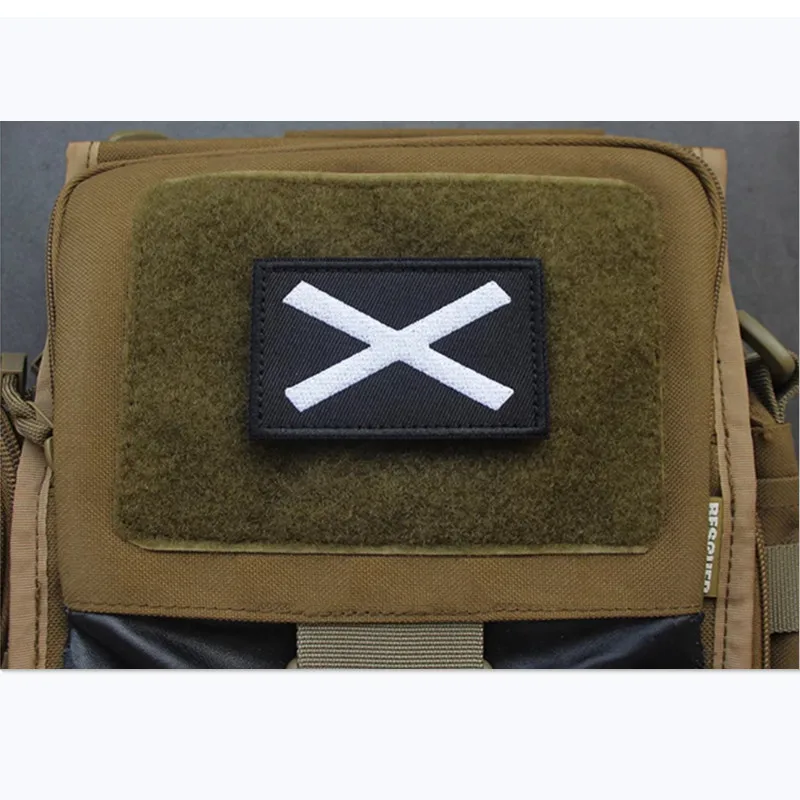 Противотуманные черные нашивки TFD с вышивкой для искусственного жилета