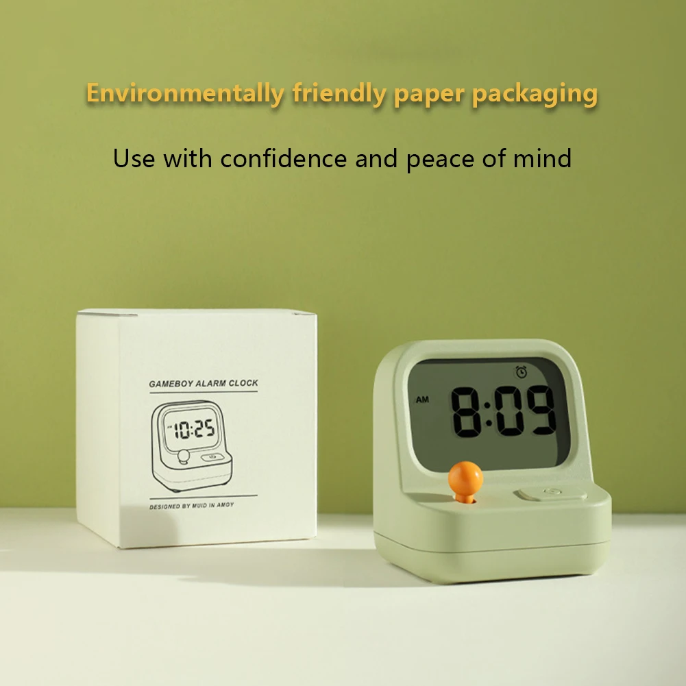 Creative Children Alarm Clock Vintage Multi Function Adjustable Portable For Sleepiness Study Students