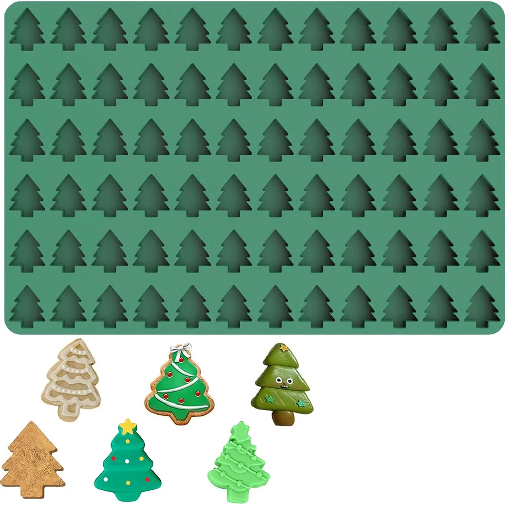 

Рождественская силиконовая форма для выпечки 72 полостей