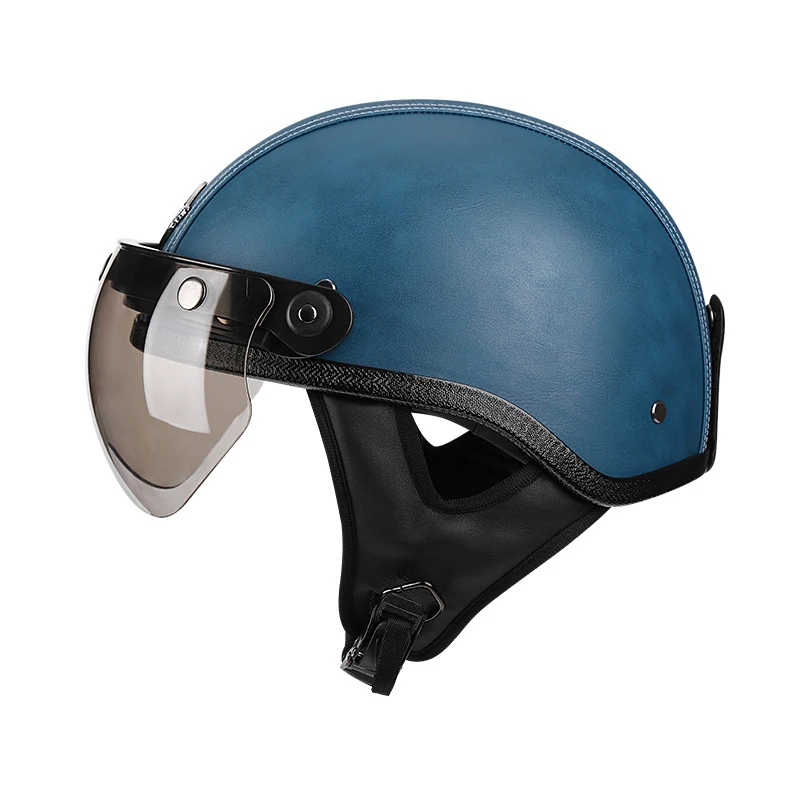 Retro Motorcycle Helmets Vintage Bike Helmet Ultralight Cycling Half Face Safety Helmet Capacete Motocross Unisex Casque Kask enlarge