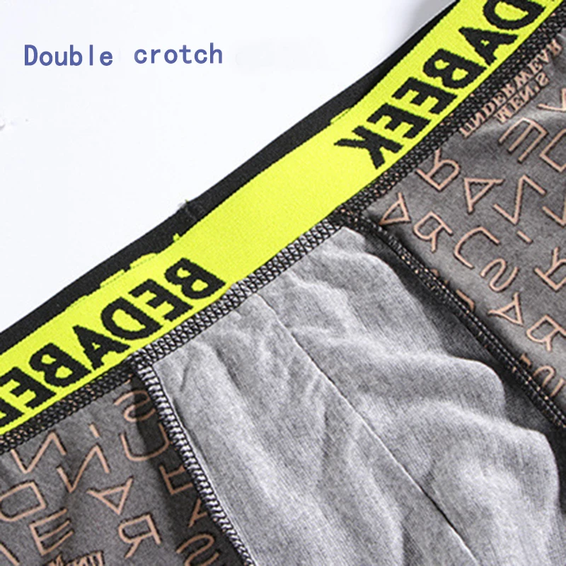 4Pcs Ice Silk Mens Underwear Man Printing Boxers Homme Antibacteria Male Underpant Boxershorts Plus Size Thin Panties Wholesale