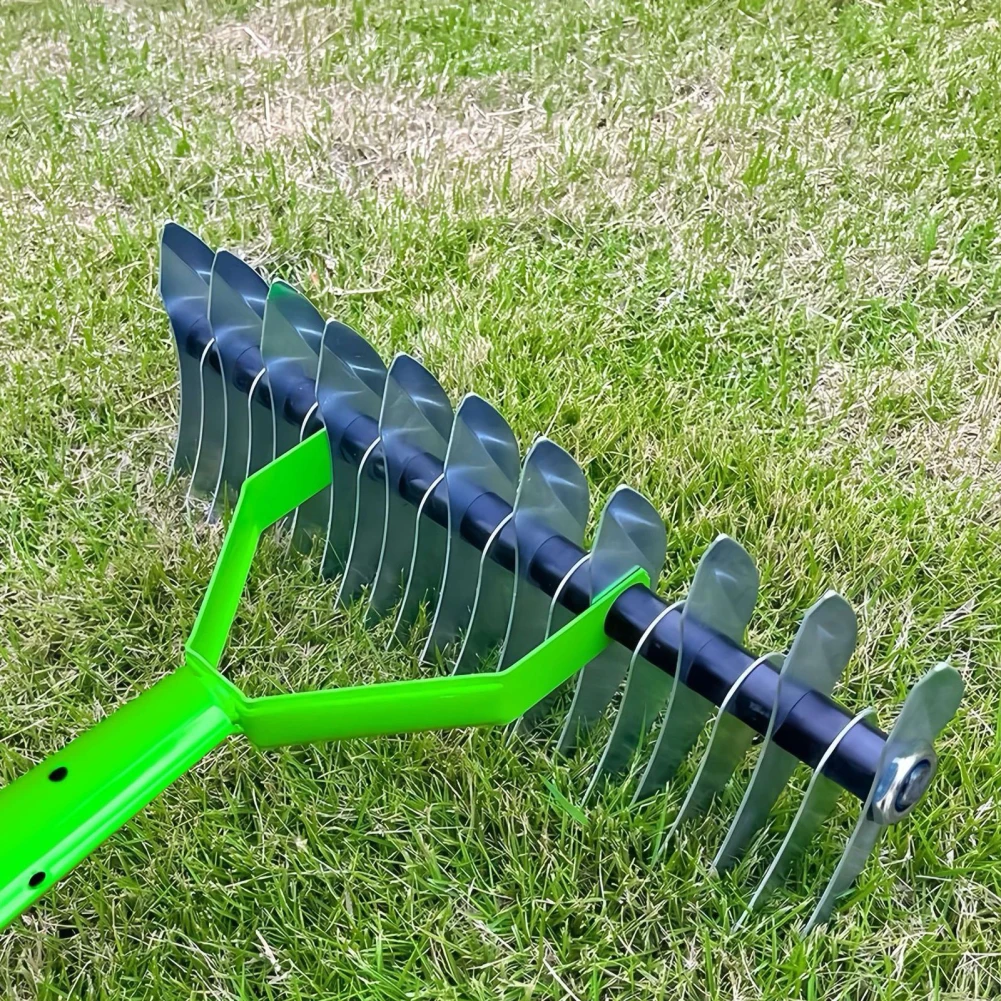 Соломенные грабли для лужайки ослабление почвы 12 8 дюймов широкие эффективные