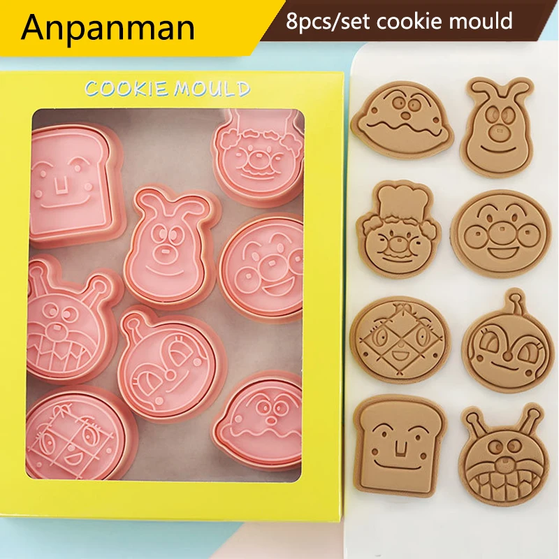 

8 шт./компл. Anpanman мультяшная форма для печенья пресс для помадки печенья инструменты для украшения выпечки Аксессуары для выпечки набор пече...