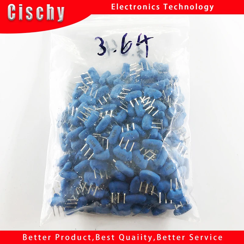 

10pcs Ceramic crystal oscillator ZTT3.64M Ceramic oscillator Crystal resonator Straight three feet 3.64MHZ