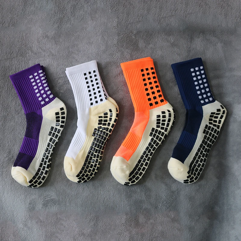 Non-Slip Football Socks Men's Friction Gasket Tube Socks Running Ice Snow Hiking Sports Over-Knee Stockings Basketball Socks