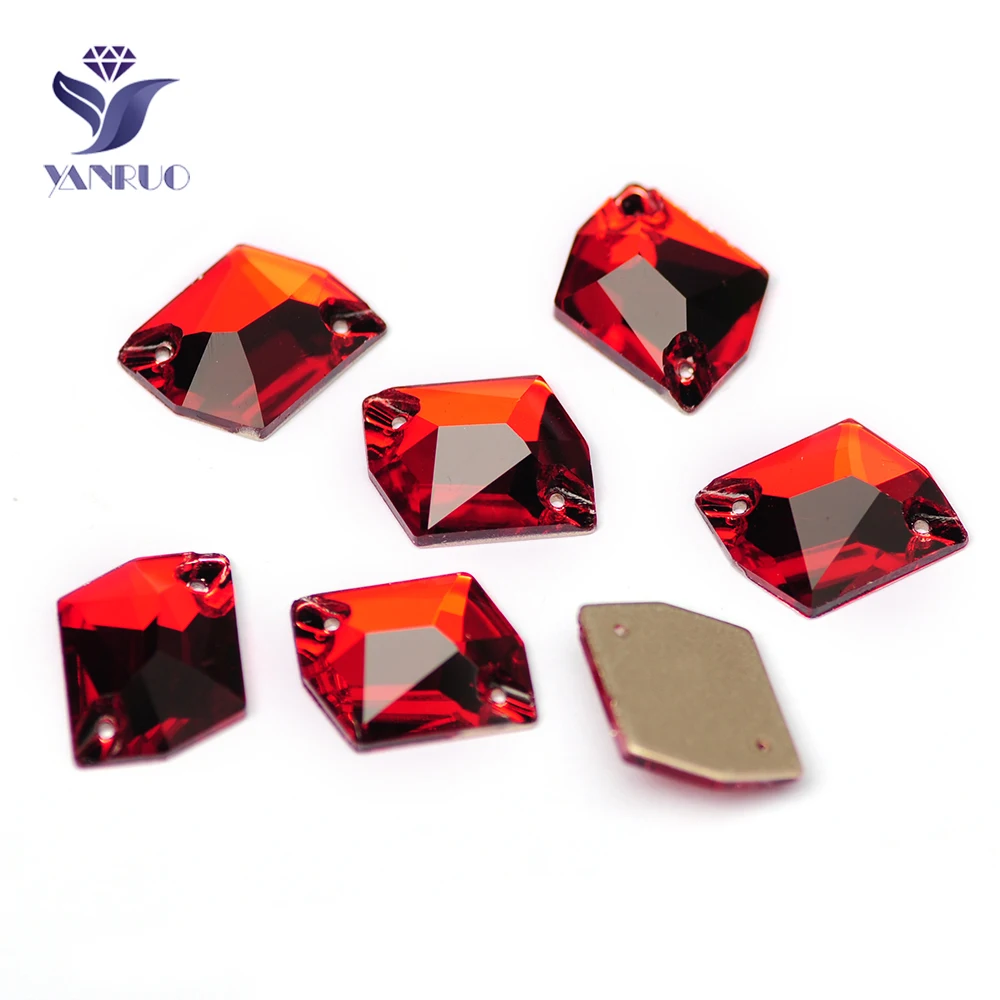 

YANRUO 3265 Cosmic Siam FlatBack Gems Craft Glass Crystal Needlework Decorative Stones Sewn Rhinestones For Clothing