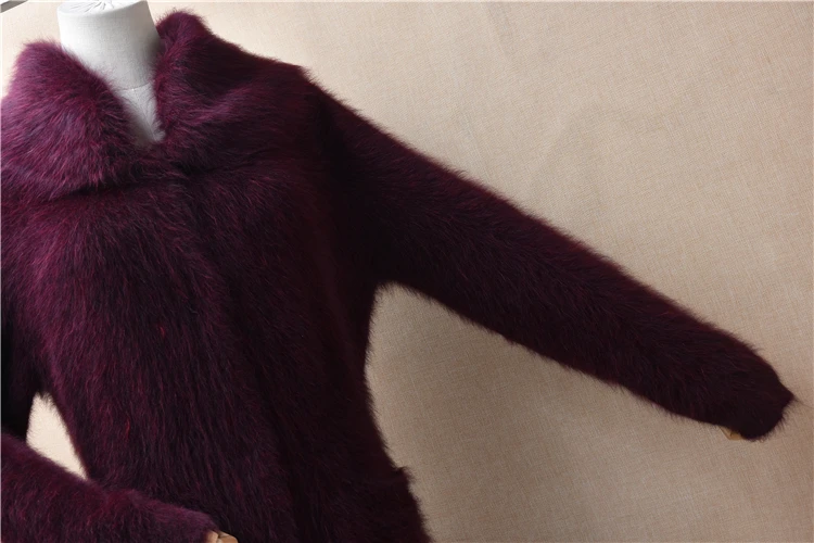 Одежда высшего качества для женщин осенне-зимняя одежда волосатый норковый