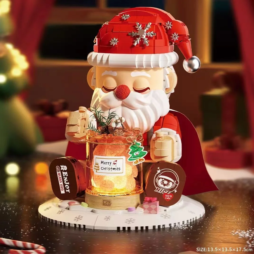 1473 шт. кирпичная лампа Санта-Клауса для ароматерапии строительные блоки