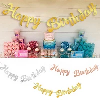 happy birthday lettar banner first boy girl party decoration adult kids baby my 1st one year paper garland bunting supplies 2022
