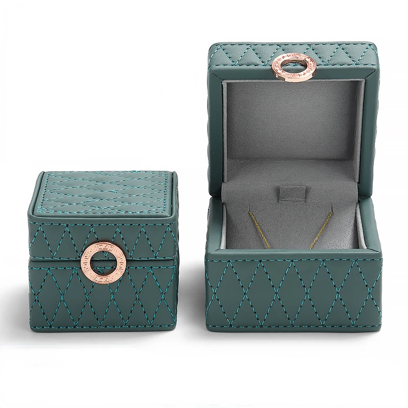 

Jewelry box PU leather jewelry box new ring necklace bracelet display props accessories watch storage