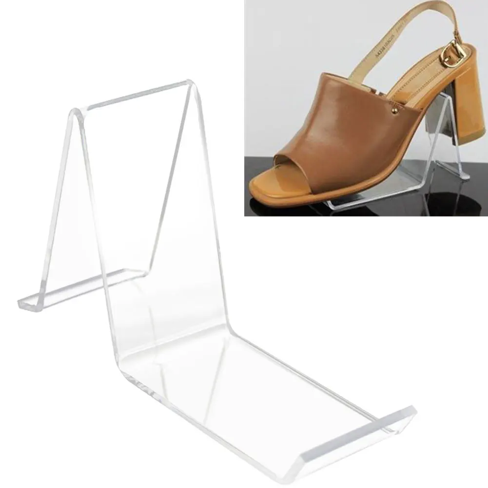 

Clear Acrylic Shoe Store Display Stands Rack Holder Sandal Display Stands Resistant To Wear Durable Transparent Looks Textured