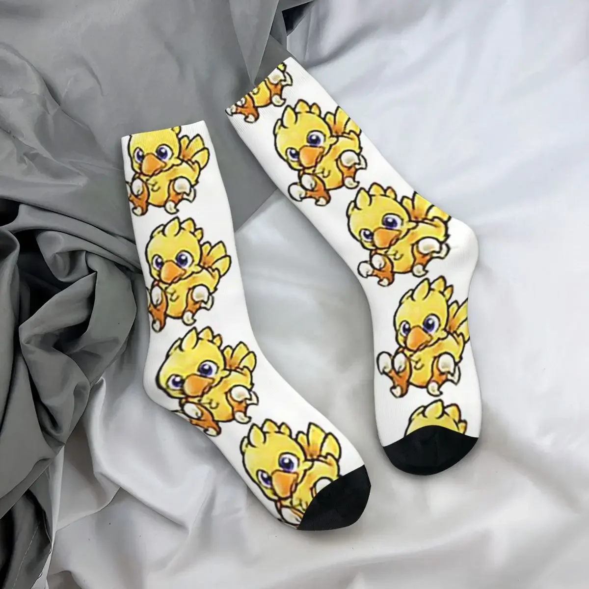 Носки Chocobo окончательная фантазия высококачественные чулки в стиле Харадзюку