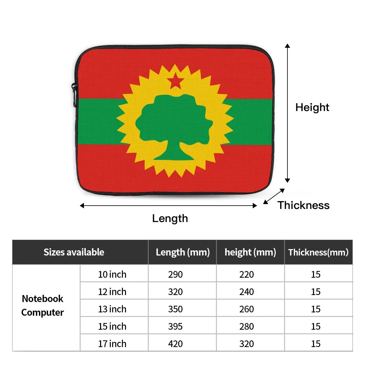 Сумка для ноутбука телефон с флагом людей Oromoo чехол компьютера диагональю 12 13 15 17