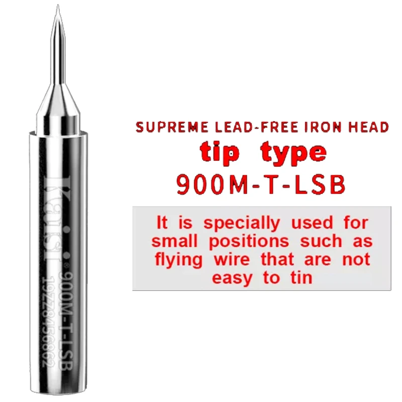 Высококачественный бессвинцовый наконечник для паяльника Kaisi 900M-T-LSB LIS LSK быстрой