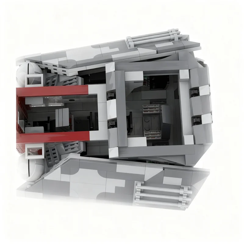 4497 деталей MOC HMF Вездеходная тяжелая мобильная крепость Star Battle, модель-конструктор, игрушка, строительные блоки, идея для рождественских подарков, DIY (art.: 3920dc69fae73) - 3920dc69fae73