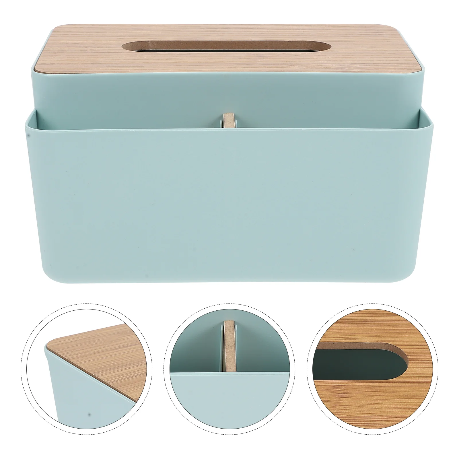 

Multi-functional Design Tissue Stand Tissue Storage Holder Home Desktop Decor