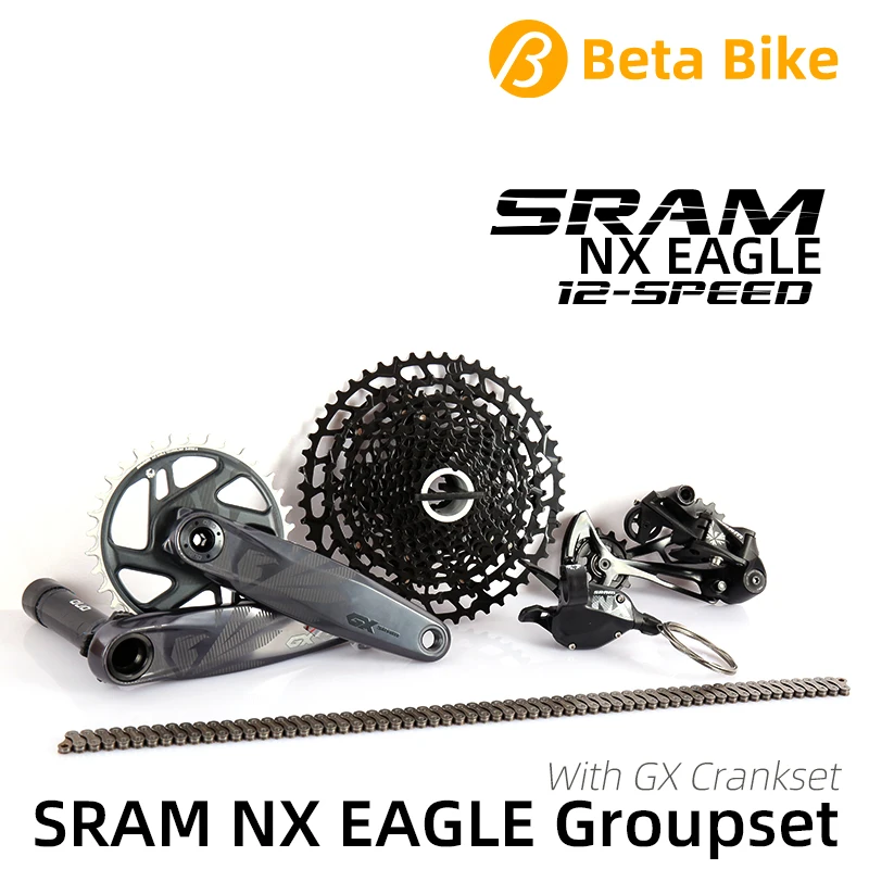 

SRAM NX EAGLE 12-скоростной MTB групсет 1x12 DUB комплект с GX кривошипной системой SX цепь велосипедный триггер задний переключатель кассета переключат...