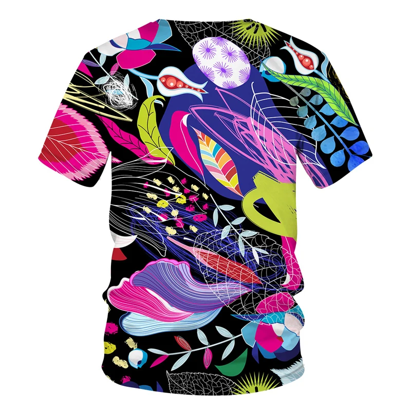 

2022 3D Print T-shirt Fashion Men's Street Casual Graphic T Shirts Summer Male Individuality O-neck Top