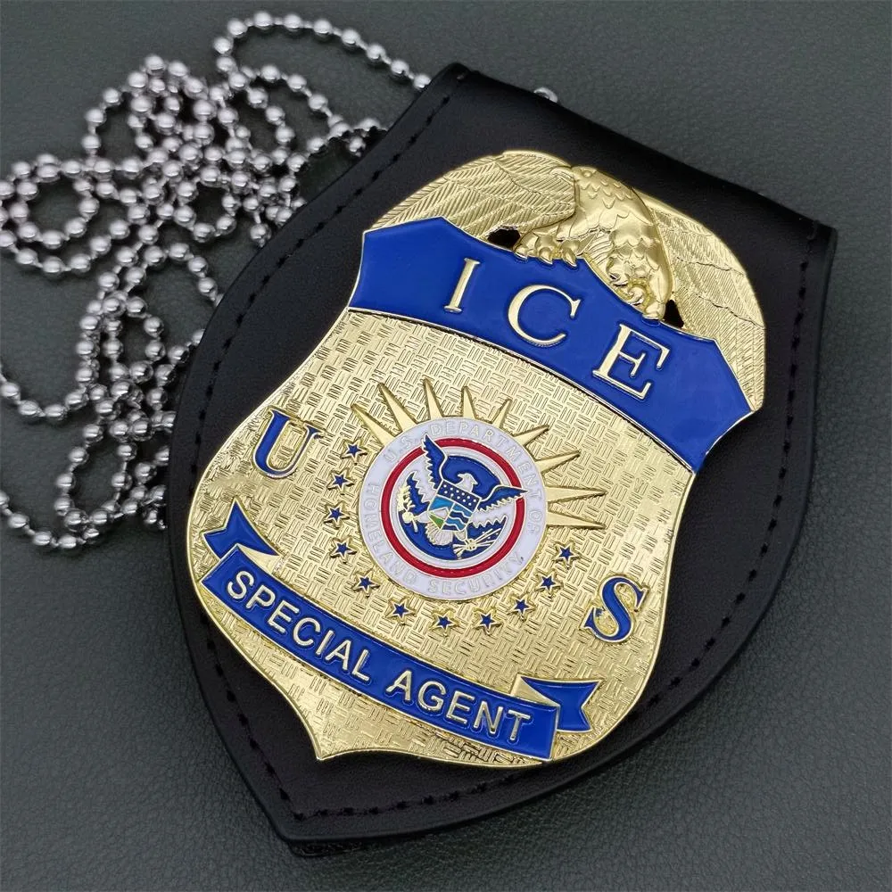 

American Metal PD badge ICE badge film and television props