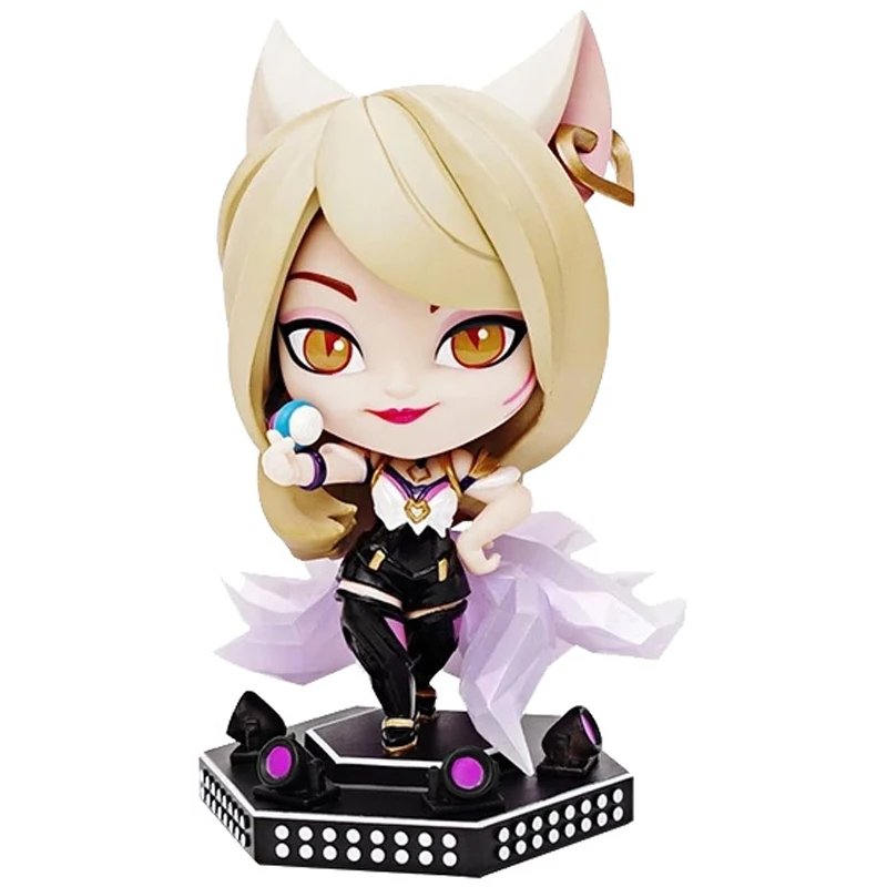 

League of Legends LOL Ahri The Nine-Tailed Fox K/DA Version Q Assembly Model Collection Action Figure Toy