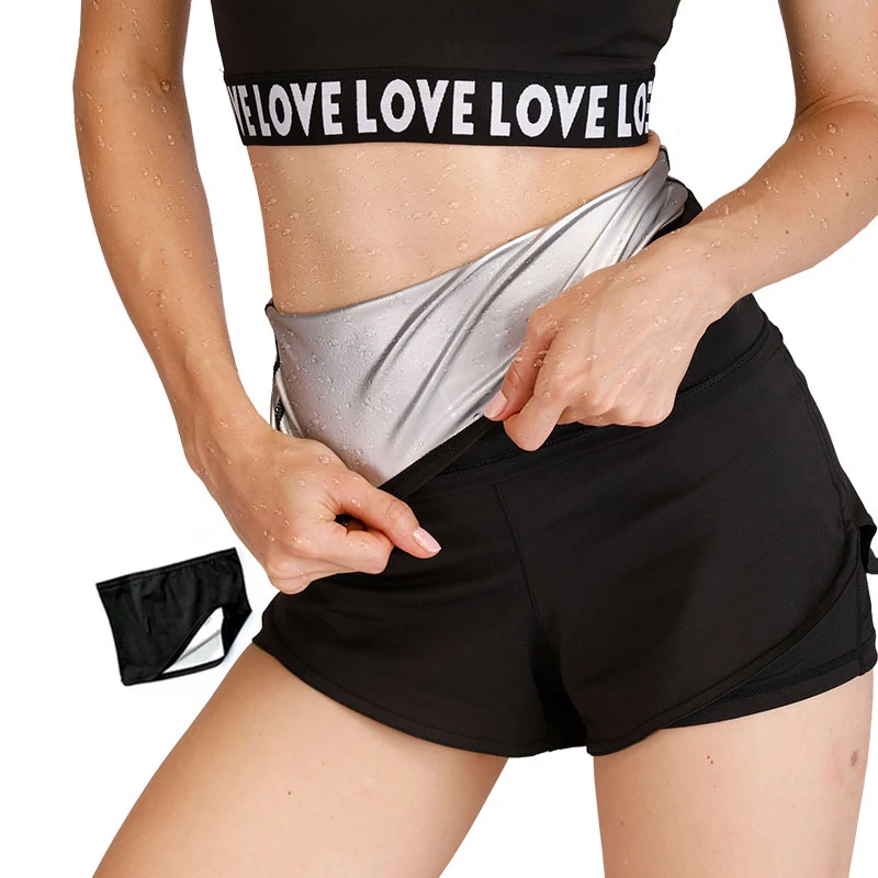 

Athletic Sweat Girdle Abdominal Fitness Odor-free Premium Silver Coating Shapewear Waist Cinchers Sports Yoga Sweat Sauna Suit